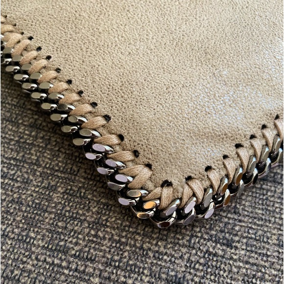 NEW Stella McCartney Falabella Tan Faux Leather Clutch!! - Picture 8 of 11